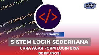 Membuat Form Login Menggunakan HTML, CSS, dan PHP #html #css #php