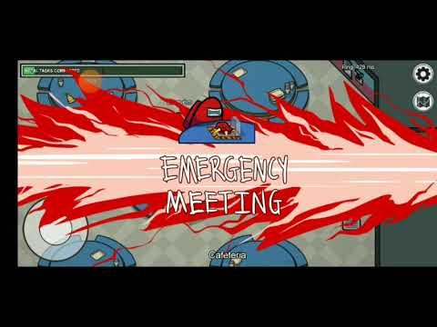 só vitória com botão de emergência no Among Us - YouTube