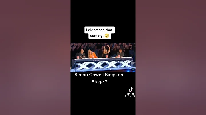 SIMON COWELL SINGS ON STAGE.?