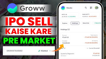 Groww app Me IPO Kaise Sell Kare | How to sell ipo on Listing Day | How To Sell ipo in Groww app