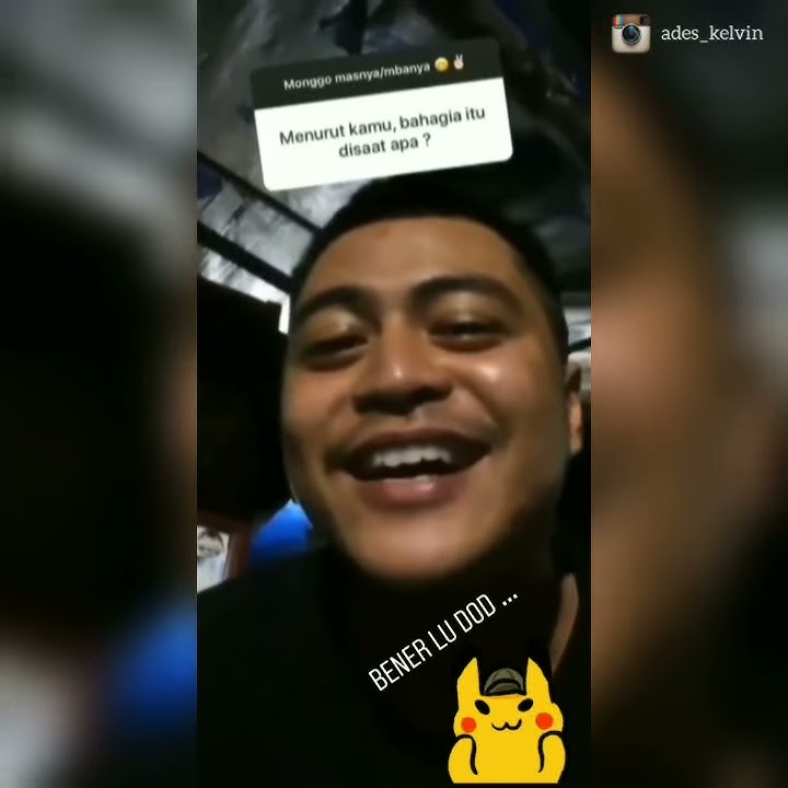 Menurut kamu Bahagia itu disaat apa ? Nih disaat kita bersama ...
