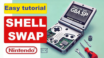 Game Boy Advance SP Shell Replacement | Easy Tutorial | Nintendo GBA SP Mod #nintendo #modding