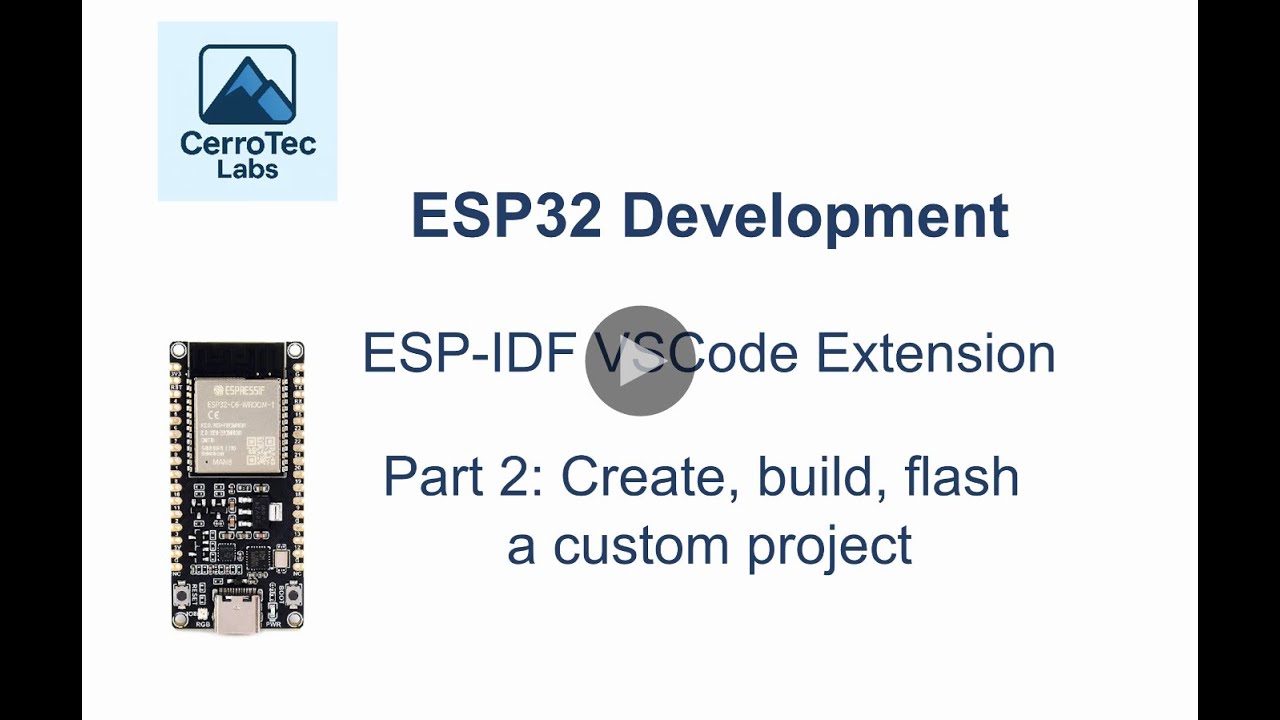 ESP32 Dev | ESP IDF VSCode extension | Part 2: Creating, building and ...