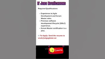 Scrum Master Job in NJ & FL Oct 4, 2025