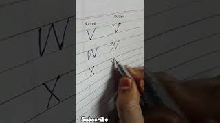How to write English cursive writing daily usable words | Cursive handwriting practice