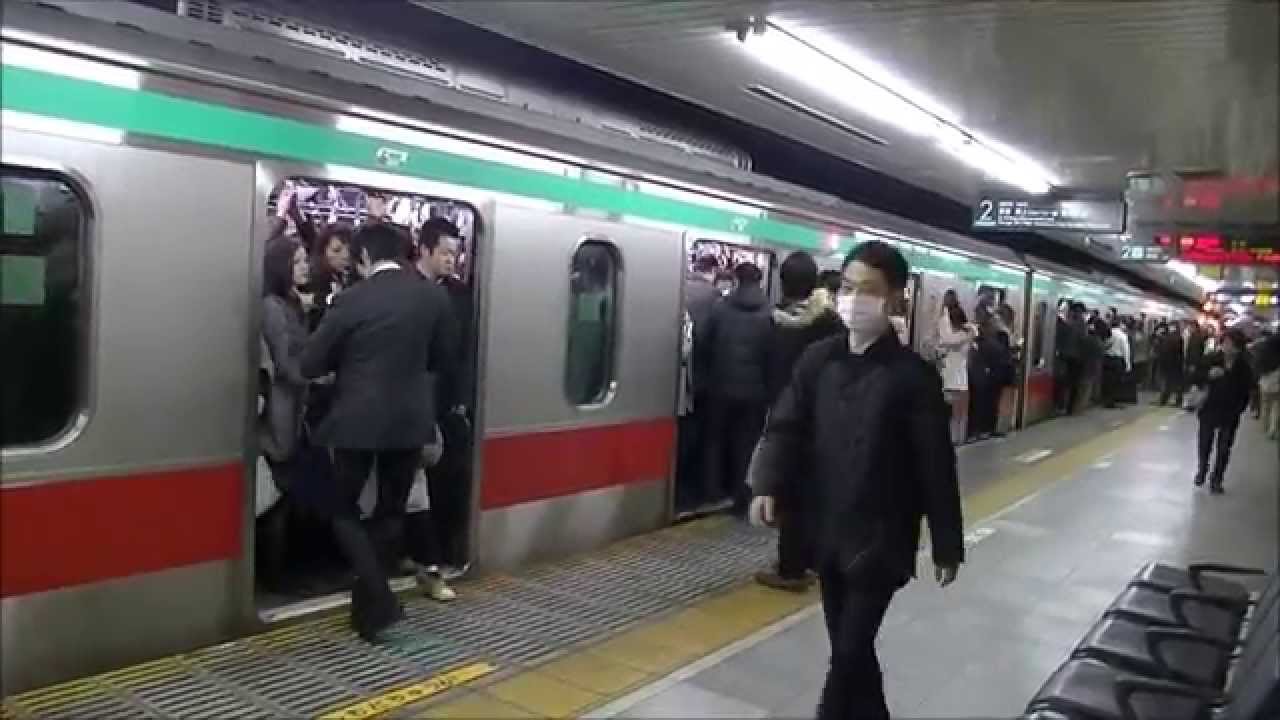 《14駅にて収録　後編》 東急田園都市線　朝ラッシュ時の様子！