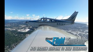 Microsoft Flight Simulator 2020 VFR P28R Flight: N43 Braden to KTEB Teterboro
