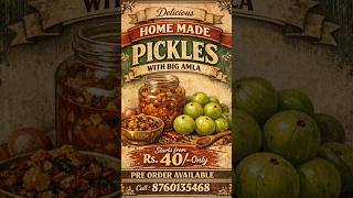 #நெல்லிக்காய்ஊறுகாய் #Homemade #AmlaPickle. Call 8760135486 for pre-order. Starts from Rs.40