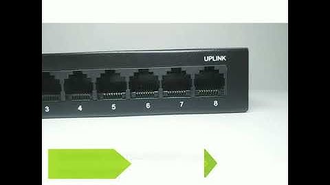 8  port gigabit network switch.