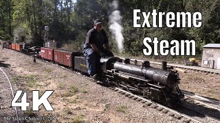 Extreme Steam: NKP 33 Car Heavy Freight at White Creek Railroad
