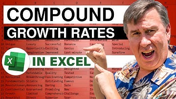 Excel Calculate Compound Growth Rates - Episode 908