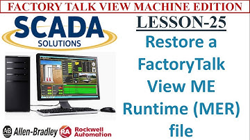 #25 Restore a FactoryTalk View ME Runtime MER file || HMI TRAINING || RA