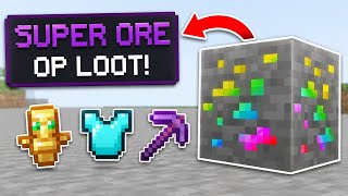 Minecraft But Super Ores Drop OP Items!