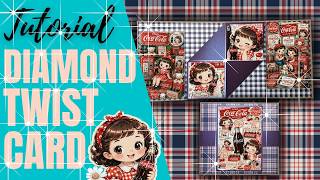 DIAMOND TWIST CARD  TUTORIAL DE SCRAPBOOK