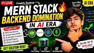 MERN Stack Backend Domination in AI Era 🔥| Node, Express, MongoDB Live Coding | Full Stack Developer