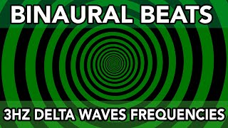 3HZ Binaural Beats, delta waves frequencies with spiral and music 432HZ