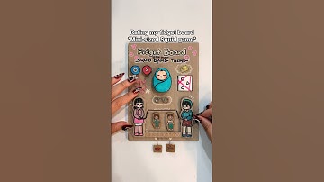 Rating my fidget board Mini-sized 🦑Squid game🦑 themed #asmr #squidgame #diy #satisfying