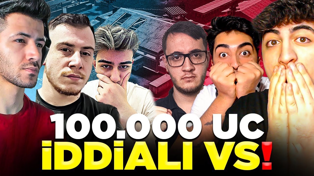 YOUTUBERLAR İLE 100.000 UC CEZALI 3VS3 (KAVGA ÇIKTI) | PUBG Mobile
