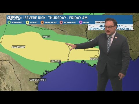 New Orleans Weather: Severe storms could impact week's end - YouTube