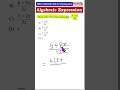 Solving Algebraic Expression