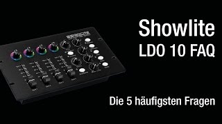 Showlite LDO-10 DMX Controller - Die 5 häufigsten Fragen, vom Profi beantwortet