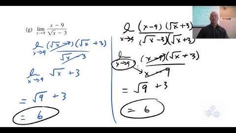 Calculus 30 Finding limits by factoring and rationalizing