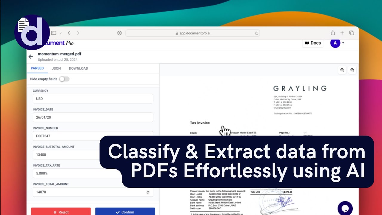 DocumentPro Classify and Extract Data from Different Utility Bills