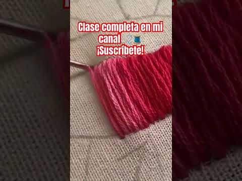 ¡Facil! Aguja mágica #bordandoarte #embroideryart #embroidery #bordadoamano #puntadas #punchneedle