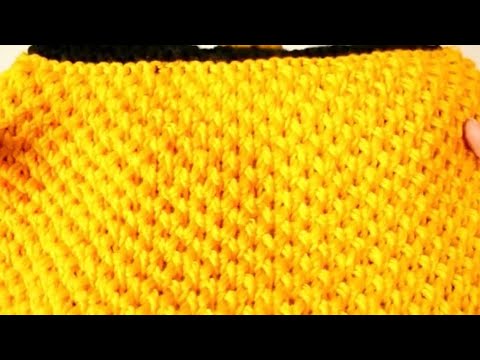 ✅🐝INCREÍBLE PUNTO PARA HACER COSAS MARAVILLOSAS!!! BOLSOS, BUFANDAS, , SOLO 4 FILAS. ACOMPAÑAME♥️!!