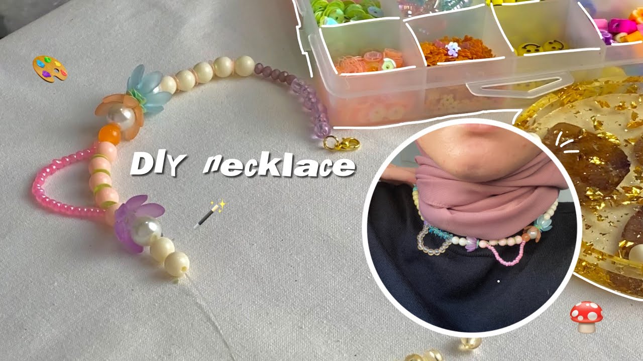 DIY NECKLACE beads 🪄🪞 YouTube