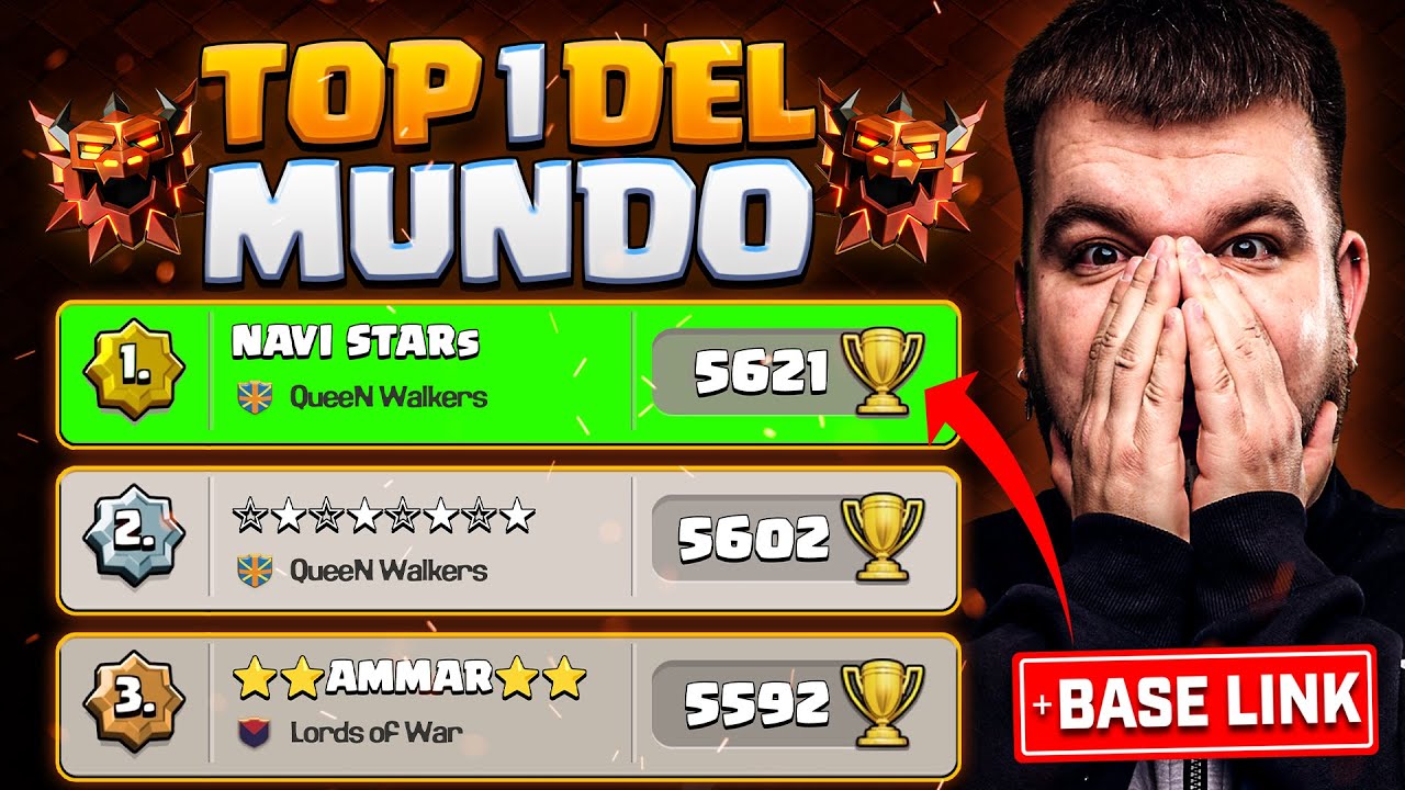 🏆 ASÍ ATAQUÉ al TOP 1 del MUNDO en RANKED 😱 + SU BASE GRATIS | CLASH OF CLANS
