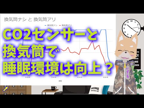 CO2センサと換気筒で睡眠環境は向上した？。#esp32  #電子工作