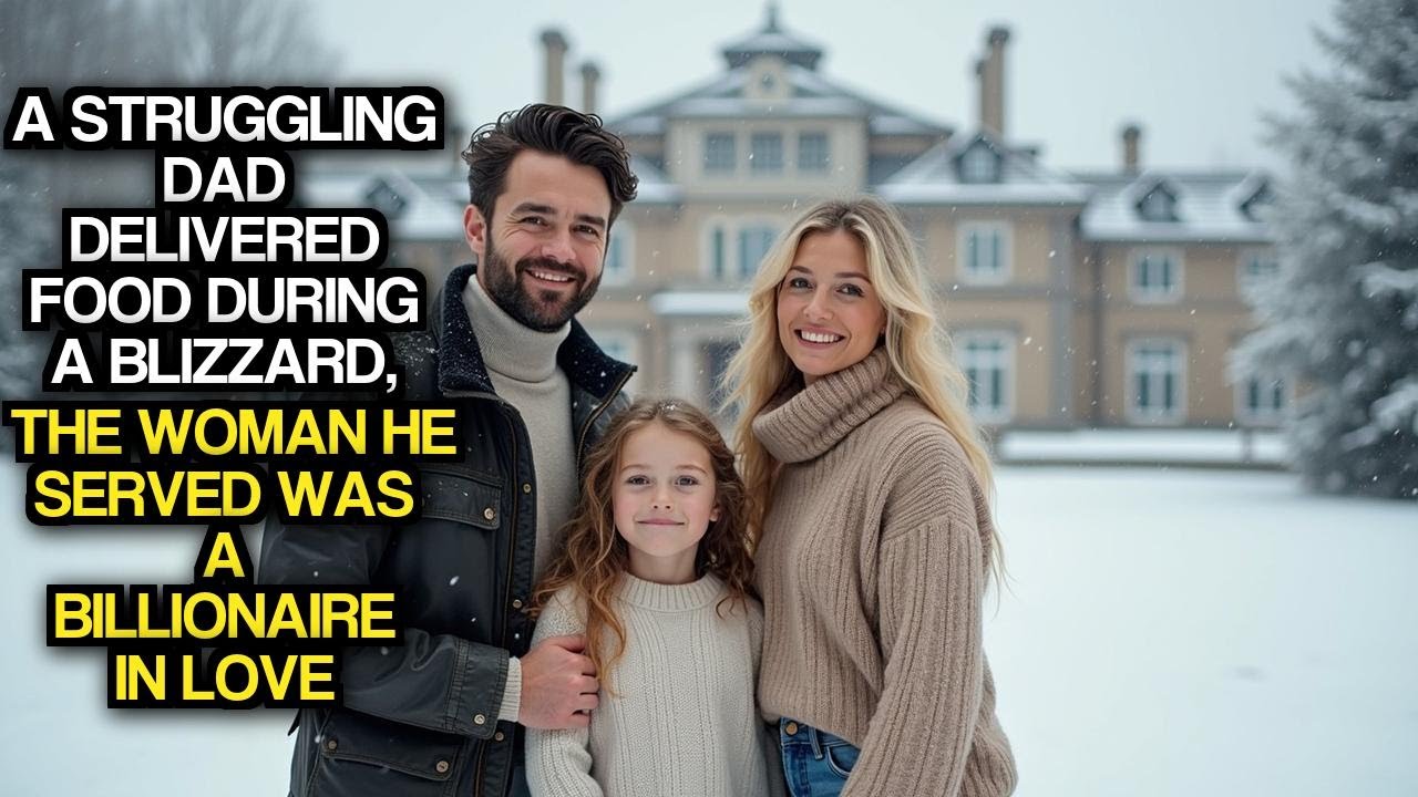 A Struggling Dad Delivered Food During A Blizzard, The Woman He Served Was A Billionaire In Love