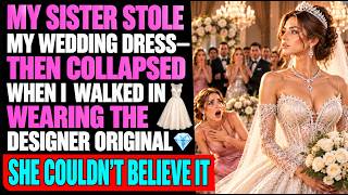 ✨ My Sister Stole My Wedding Dress—Then Collapsed When I Walked In Wearing the Designer Original