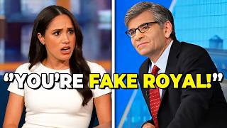 George Stephanopoulos Shuts Down Meghan Markle During Explosive LIVE GMA Clash