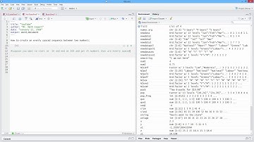 How to Create an Evenly Spaced Sequence in R. [HD]