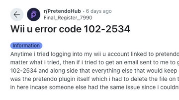How To Resolve Pretendo Error Code 102-2534?
