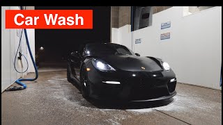 Taking the Porsche GT4 for a Car Wash!