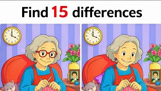 Find 15 Differences Challenge 🧩 | Only 1% Can Spot All! 😱 | Spot The Difference Puzzle