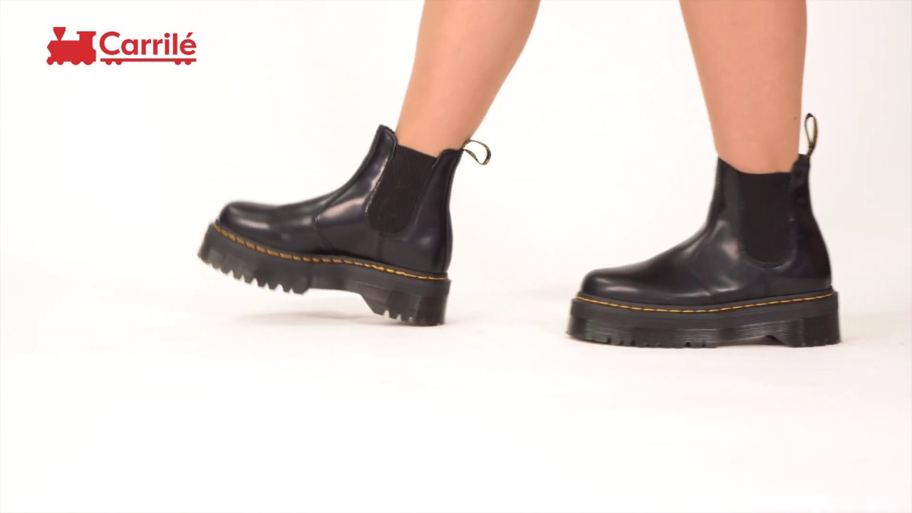 Oblea Productivo Máquina de recepción MARTEN´S Bota Chelsea plataforma DR Martens 2960 Quad Smoot - YouTube