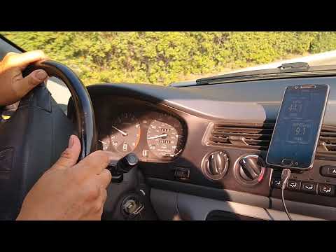 Using Torque Lite while driving, to see MPG, readings of many car sensors, etc