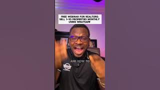 👉🏿 WhatsApp Marketing For Realtors (FREE WEBINAR) #whatsapp #realestatemarketing