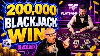 MUST WATCH 200,000 Blackjack WIN - Biggest Blackjack Win July 14