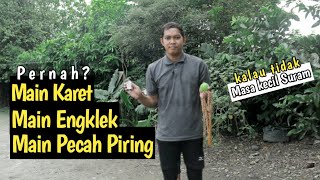 Cara Permainan Tradisional Karet, Engklek dan Pecah Piring
