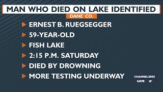Man who died on Dane Co. lake identified