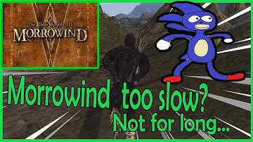Morrowind: How To Be Fast AF At Level 1 (Boots of Blinding Speed Without Debuff)