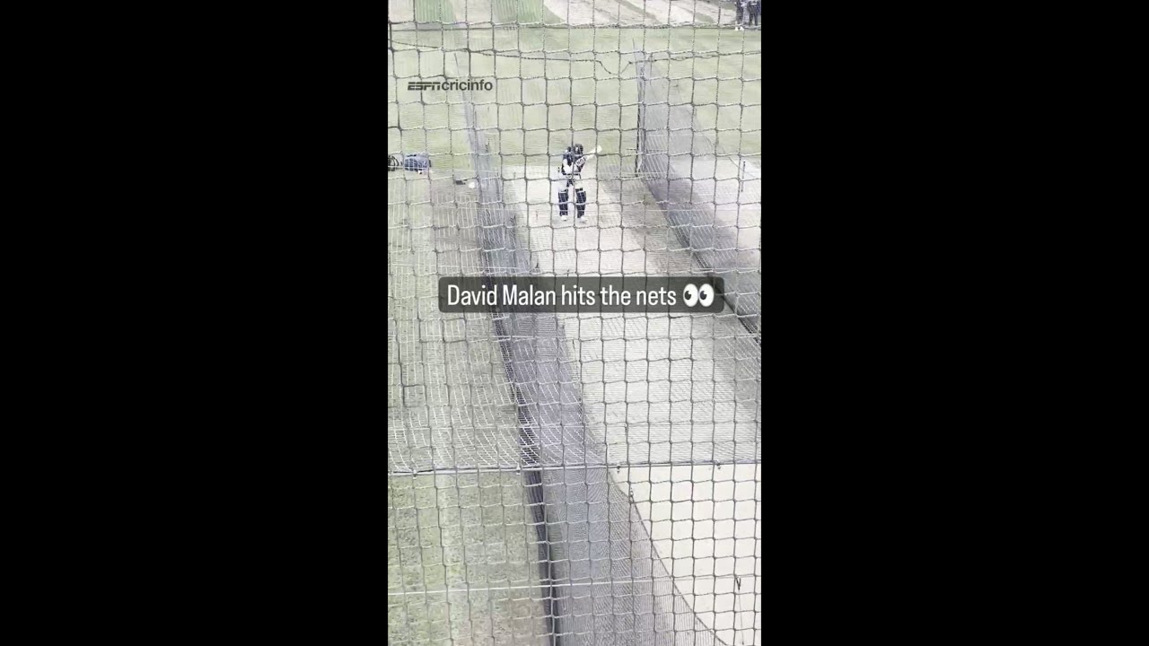 David Malan hit the nets ahead of the final 💪