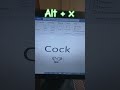 Cock symbol shortcut in Ms word #shorts #mswordshortcutkeys #computer #msword #symbols #Alt+X
