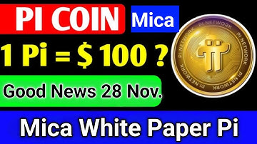 Pi Network Mica White paper | Pi Network Latest News Today | Pi Network New Update #pinetwork #pi 