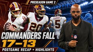 Commanders vs. Lions | Preseason Gm 2 Postgame Recap with Interviews